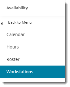 Site Manager Workstations menu.